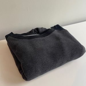 Black / Dark Grey Old-Navy Heather Long-Sleeve Shirt